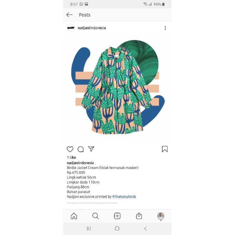 NADJANI BIRDIE CREAM