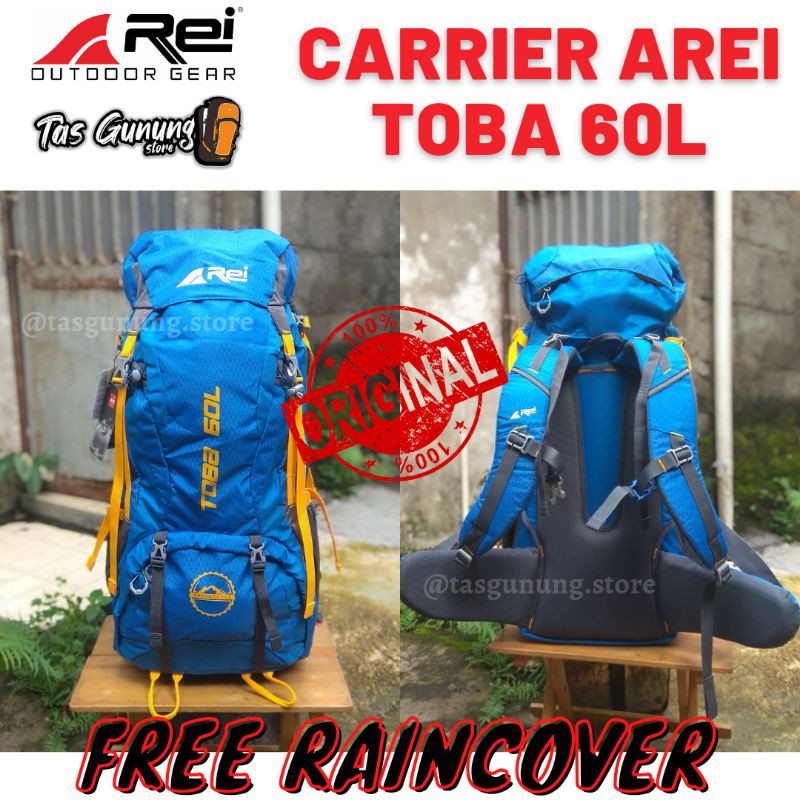 LAGI PROMO  Tas Gunung 60L - Tas Carrier Arei Toba 60 L / Tas Gunung Arei Toba 60L - Carrier Rei Tob