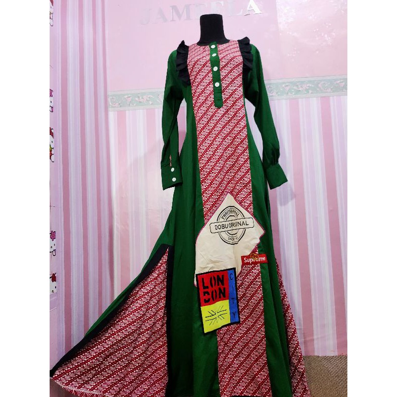 gamis batik modern brand DOBU Original