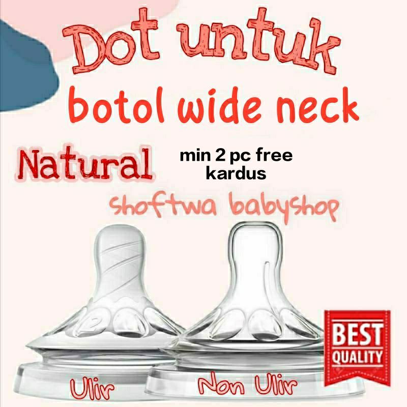 DOT UNTUK AVENT NATURAL WIDE NECK / DOT COCOK UNTUK AVENT NATURAL WIDE NECK  COD