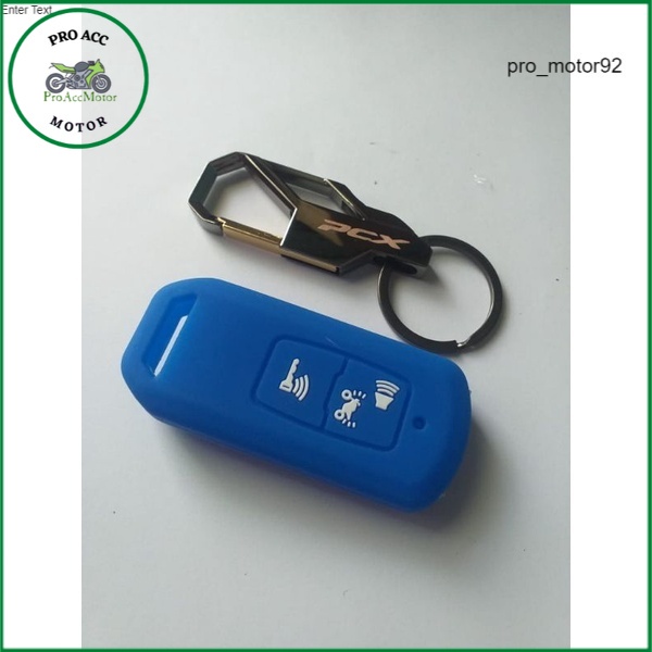 Gantungan kunci logo exclusif Honda PCX 160 + Cover silikon remote smart key