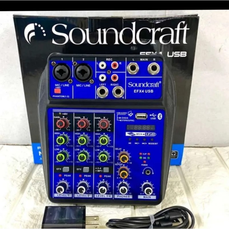 Mixer Audio Soundcraft EFX 4 Bluetooth 4 Channel .