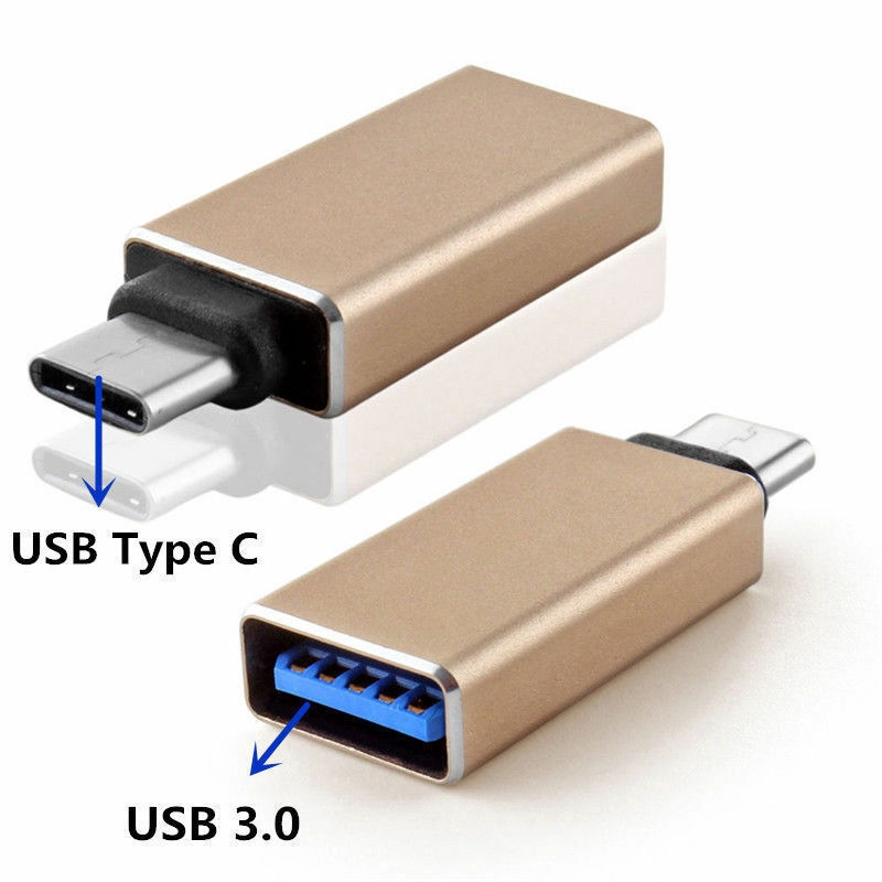 Adapter Converter USB 3.0 Female to USB 3.1 Tipe C OTG Bahan Aluminium