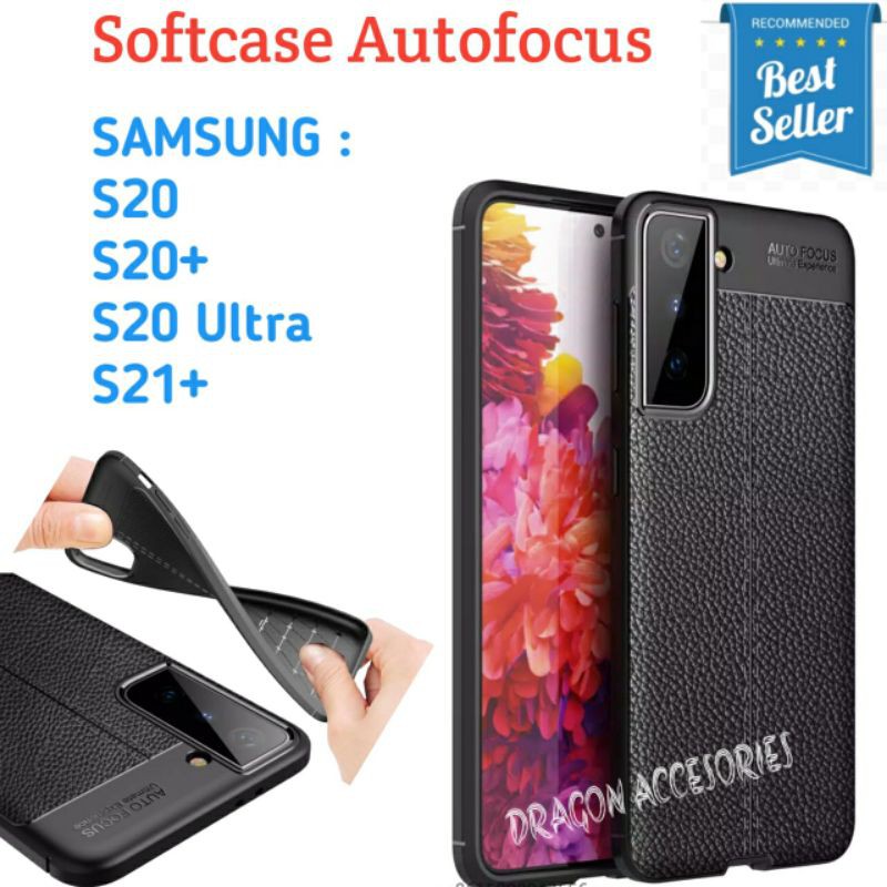 AUTO FOCUS SAMSUNG S20 S20+ S20 ULTRA S21+ PLUS SOFTCASE LEATHER CASE KULIT JERUK SILIKON SILICONE J
