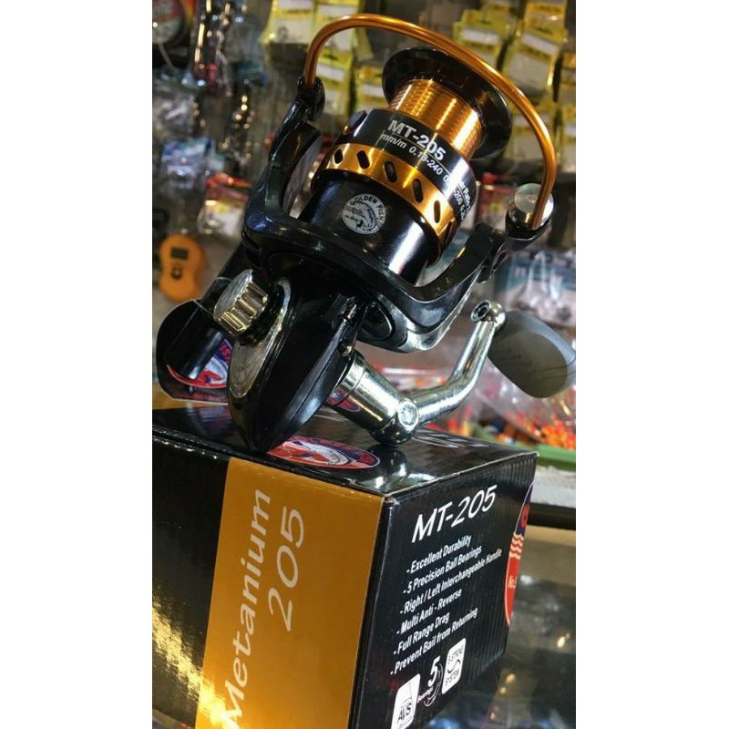 REEL GOLDEN FISH METANIUM MT105, MT205, MT 305