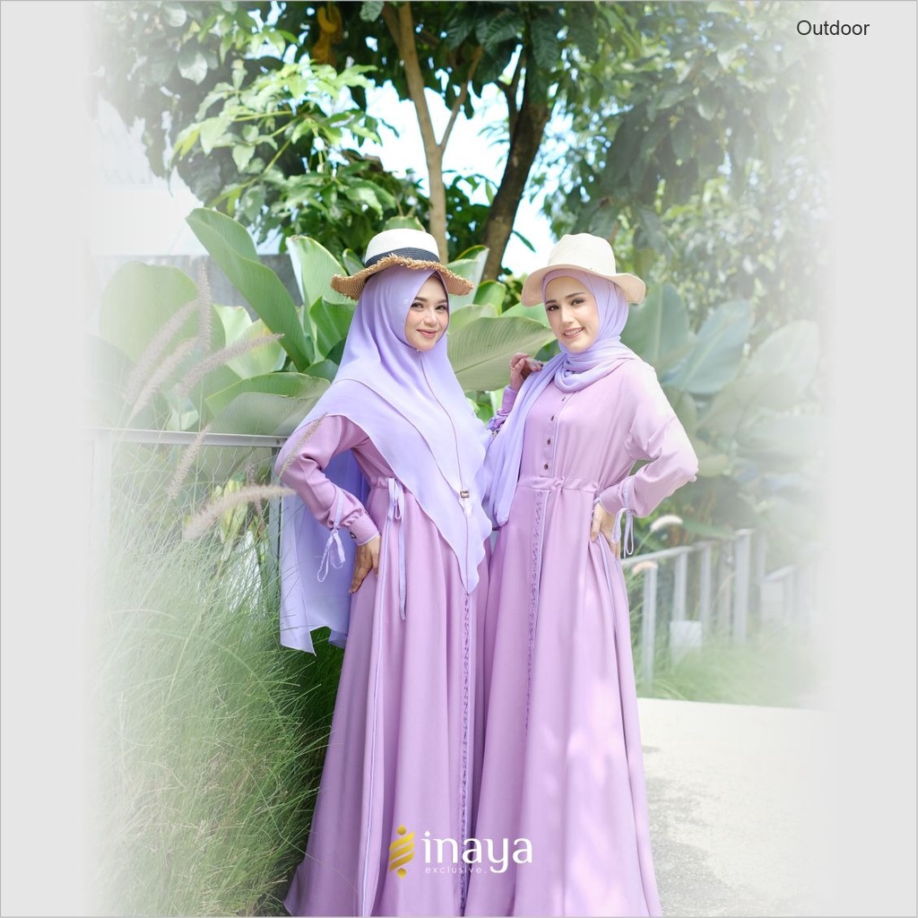 [ FREE MASKER RANDPM ] GAMIS MELLY SYAR'I SET PASHMINA BY INAYA