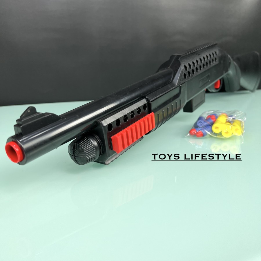 Mainan Tembakan Eva Soft Bullet Army Combat SMG Shotgun