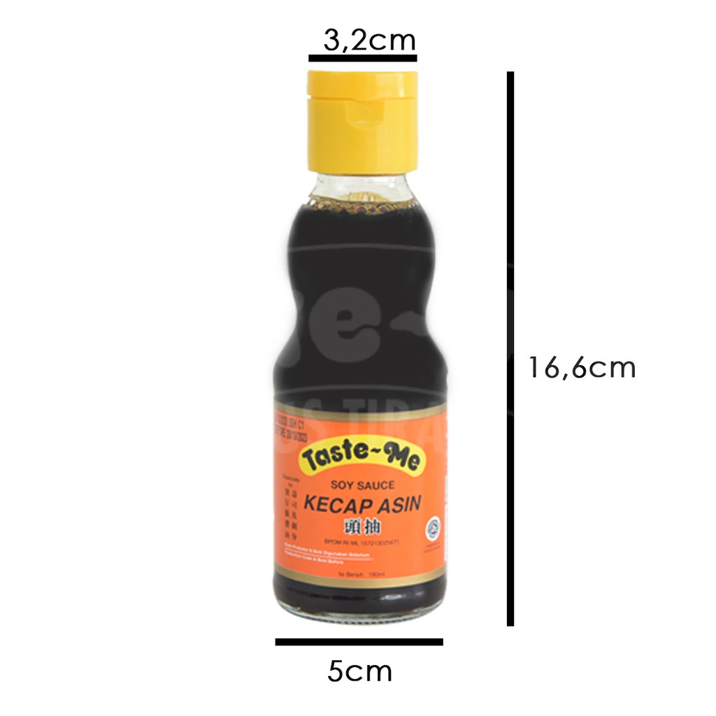 TASTE-ME Soy Sauce Premium (Non MSG) [180 ml HALAL