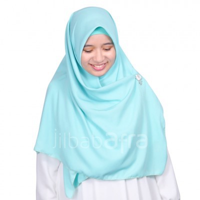 Jilbab Arfa Siera ( Segiempat JilbabArfa ) Hijab Segiempat Warna Toska Muda
