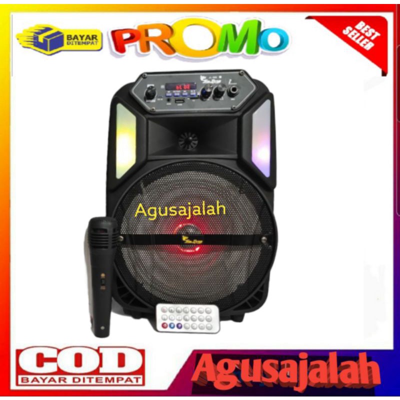 ✅COD SOUND BLUETOOTH KARAOKE PLUS MIC+RADIO FM-JINLONG JL-008 XTRA BASS /SPEAKER JINLONG JL008 /spea