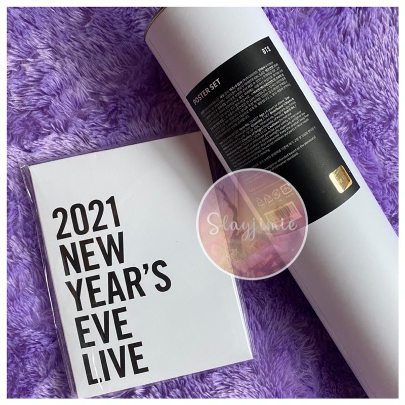 [READY STOCK] POSTER & POSTCARD BTS 2021 NEW YEARS EVE LIVE MERCH