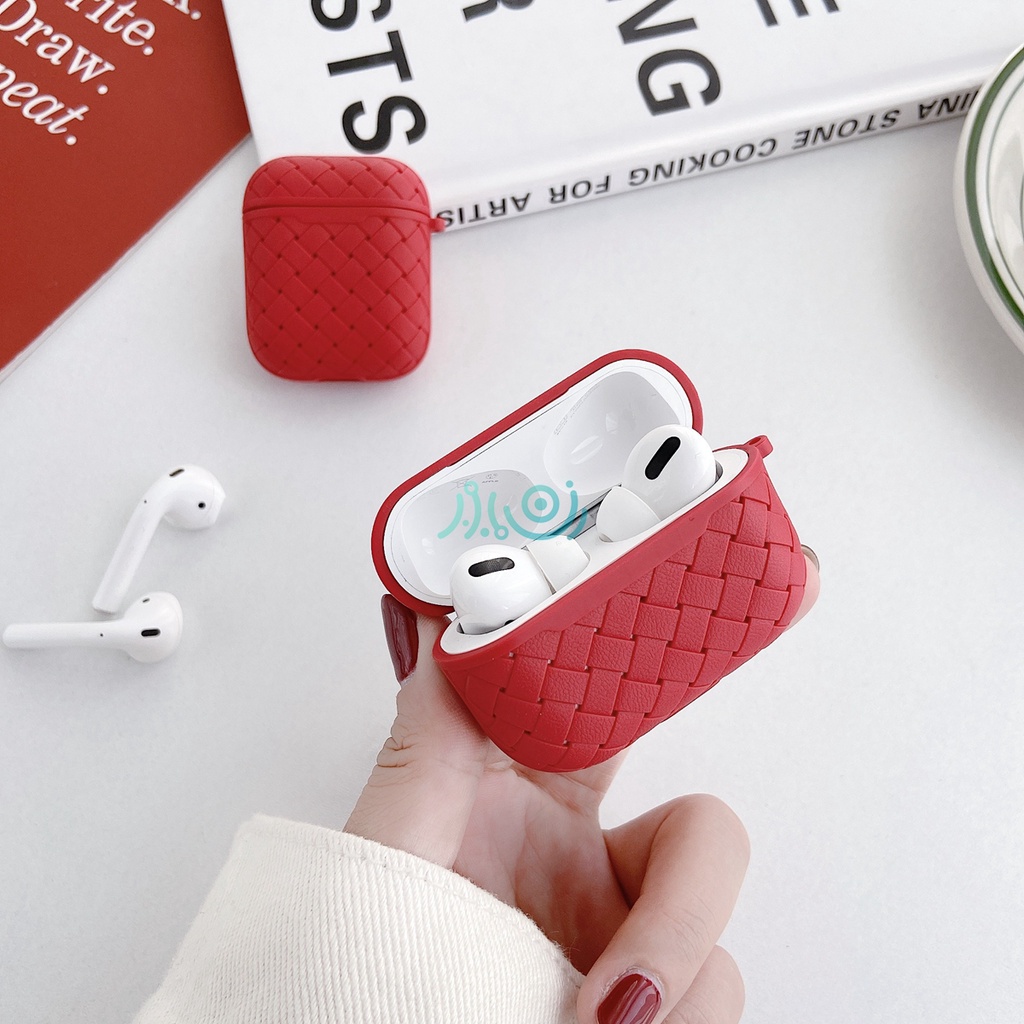 Luxury Weaving Soft Silicone Earphone Cases For Apple Airpods Pro Cover Air Pods 3 2 1 Protection Airpods2 Leather Texture Funda