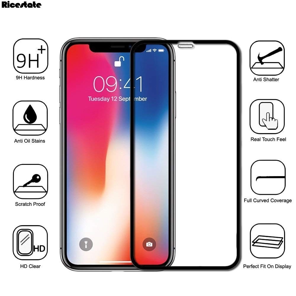 Pelindung Layar Tempered Glass 3d Anti Glare / Gores Untuk Compatible For iPhone Xr