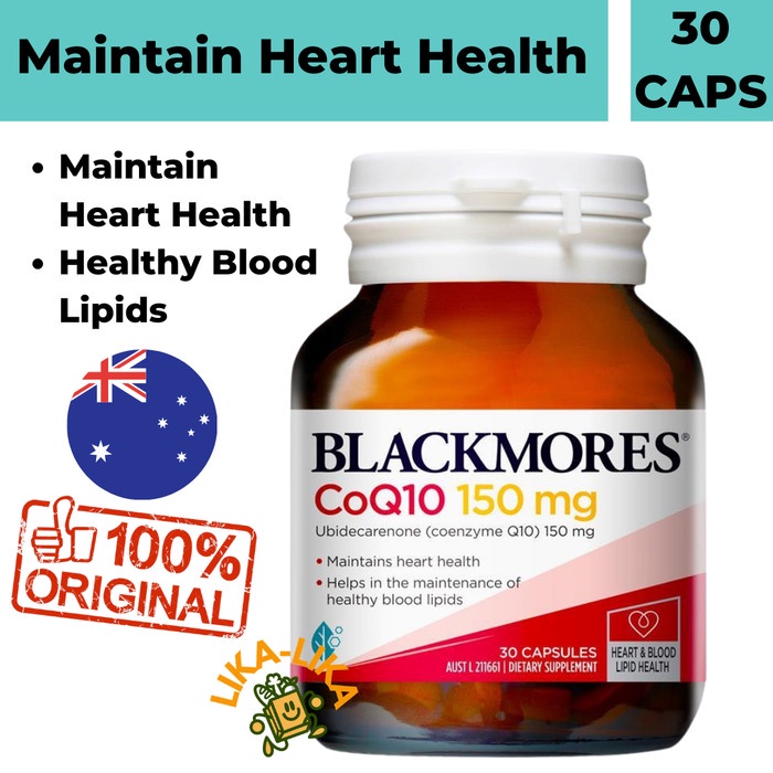 Hot Sale!!! Blackmores Coq10 150Mg Coenzyme Q10 30 Kapsul Termurah | Shopee  Indonesia