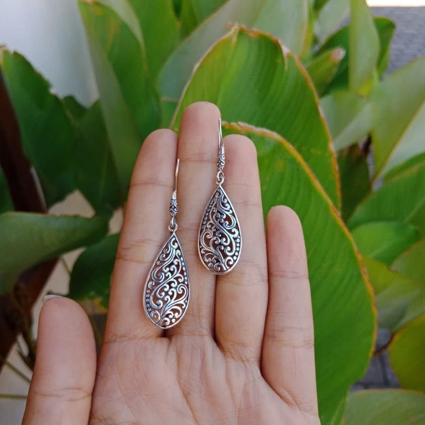 Anting perak bali