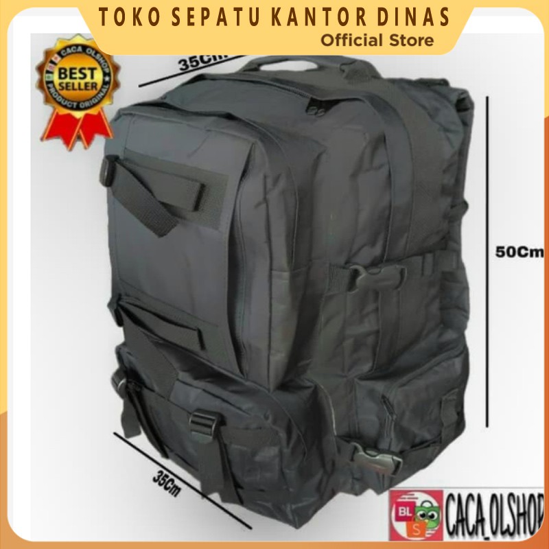 Termurah  Tas|Ransel Hitam Brimob Model Lebanon Besar Standar Polri