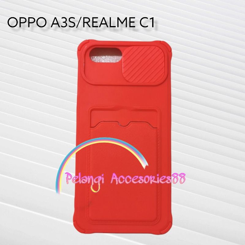 CASE OPPO A3S CASE SOFTCASE SLEDING WARNA WARNI