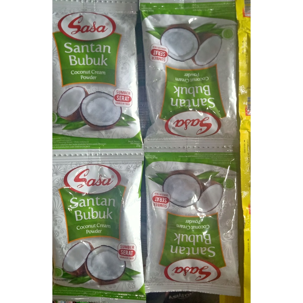 

sasa santan 1 renteng isi 12 bungkus @20gram yolins aneka bahan pangan