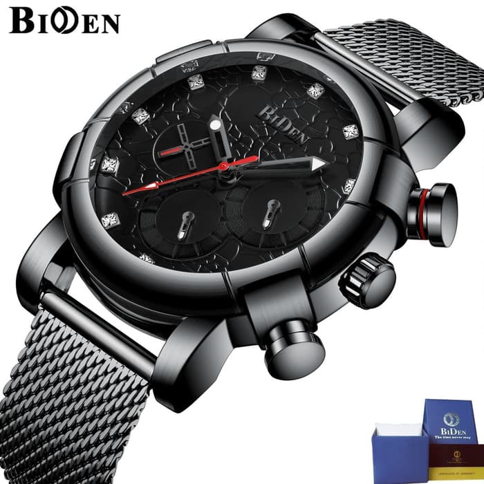 jam tangan Biden pria fashion cool bisnis sport jam tangan waterproof