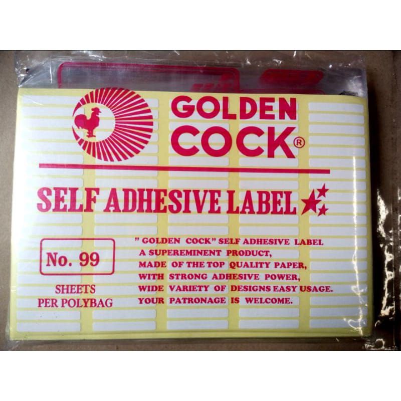 

Label Golden Cock No. 99 (pengganti tipe-X)