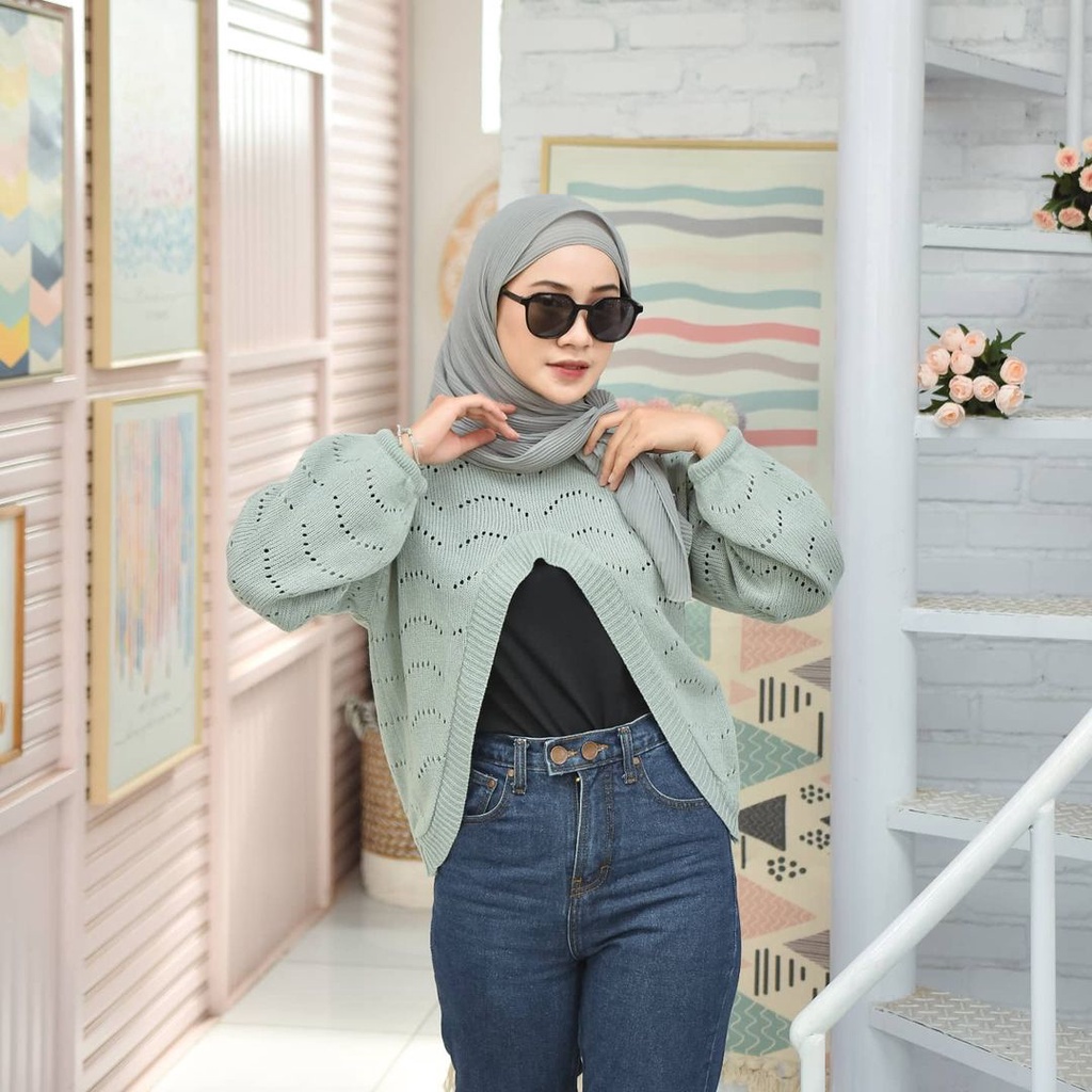 Zeni outer | outer rajut | outer wanita murah