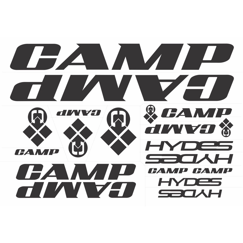 Cutting Sticker Sepeda CAMP MTB, Sticker Sepeda Gunung CAMP Premium Quality