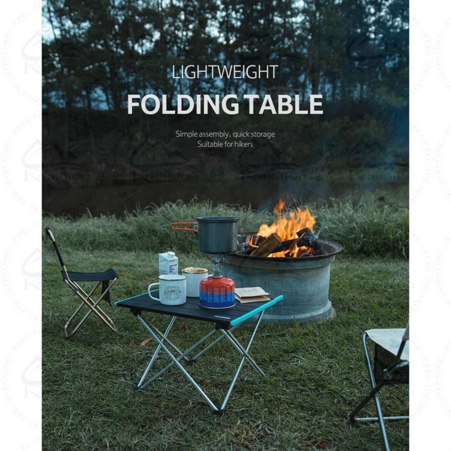 【COD】 Meja Lipat Outdoor Aluminium Besar` Foldable Portable Alumunium Table` Camping Mancing Piknik Taman Ringan