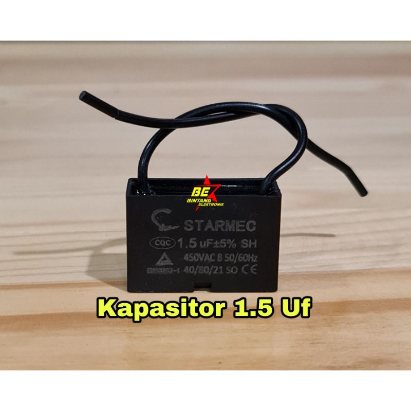 Kapasitor Kipas Angin 1.5 Mikro Capasitor 1,5 Uf