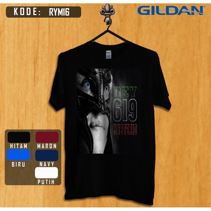 kaos smack down rey mysterio original gildan rym 16