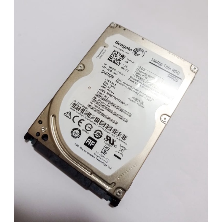 HARDISK/HARDDISK/HD/HDD LAPTOP  SEAGATE THIN 500GB  SATA 5400RPM - garansi 1 tahun