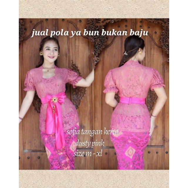 POLA INSTAN KEBAYA BALI POLA JIPLAK KEBAYA TERBARU