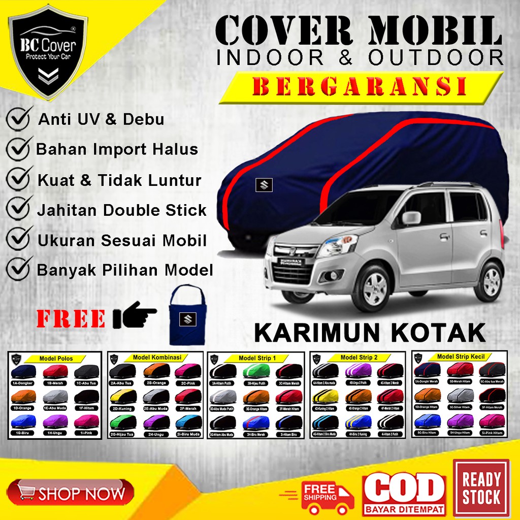 Body Cover Mobil Suzuki Karimun Kotak Lama / Sarung Mobil Karimun Kotak / Selimut Mantel Tutup Kerudung Jas Mantol Pelindung Penutup Mobil Karimun Kotak Outdoor