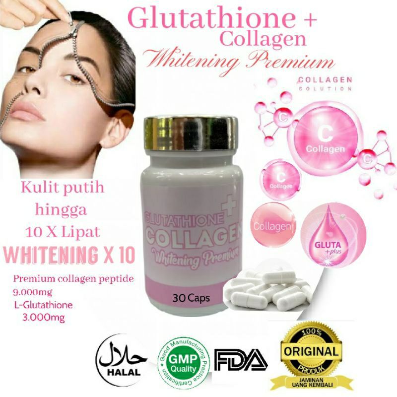 PEMUTIH L-Glutathione Collagen whitening Premium Original