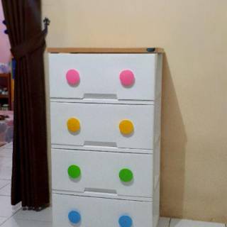 Rovega Kabinet Lemari  Plastik  4  Susun  Trendy CTR 437 
