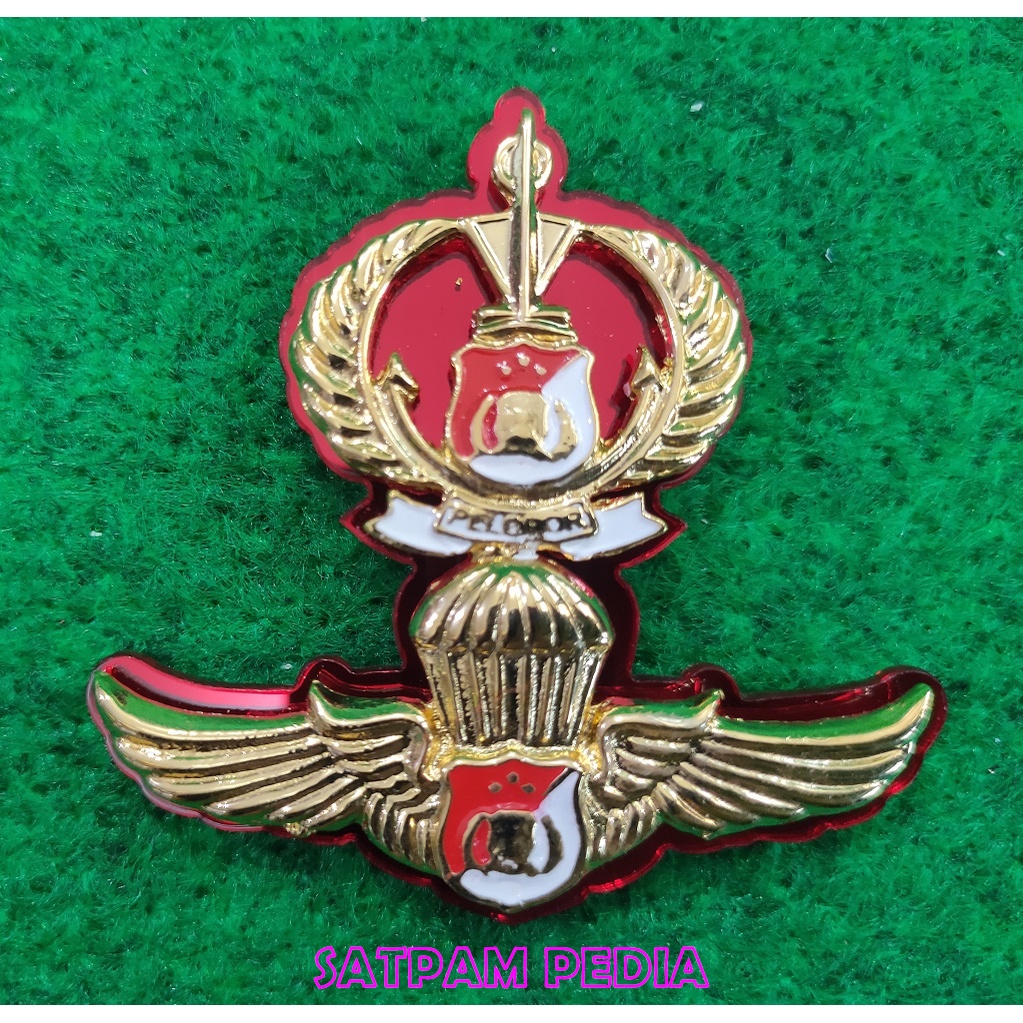 Pin Pelopor Terjun Susun Polri Mika - Wing Pelopor Terjun Susun Polri Mika