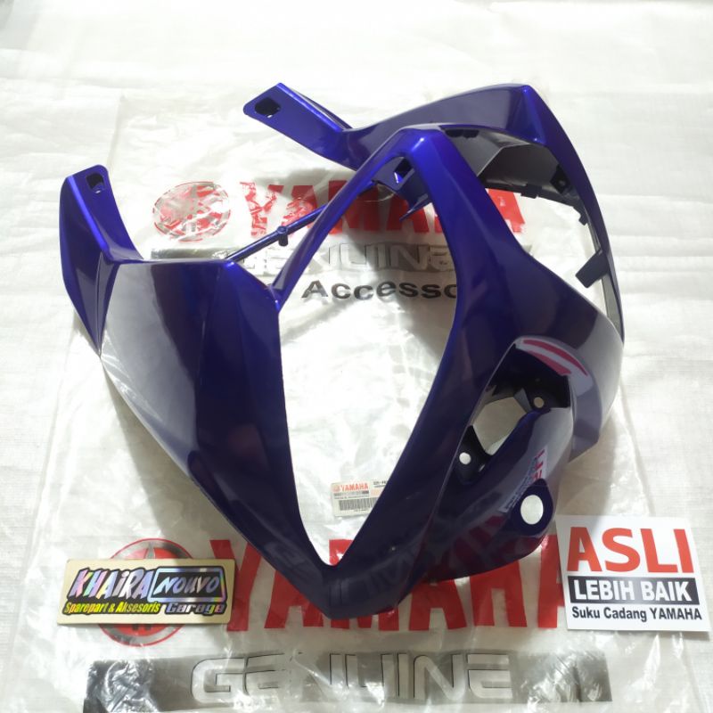 Tameng depan nouvo z biru original legshield nouvo z biru original yamaha