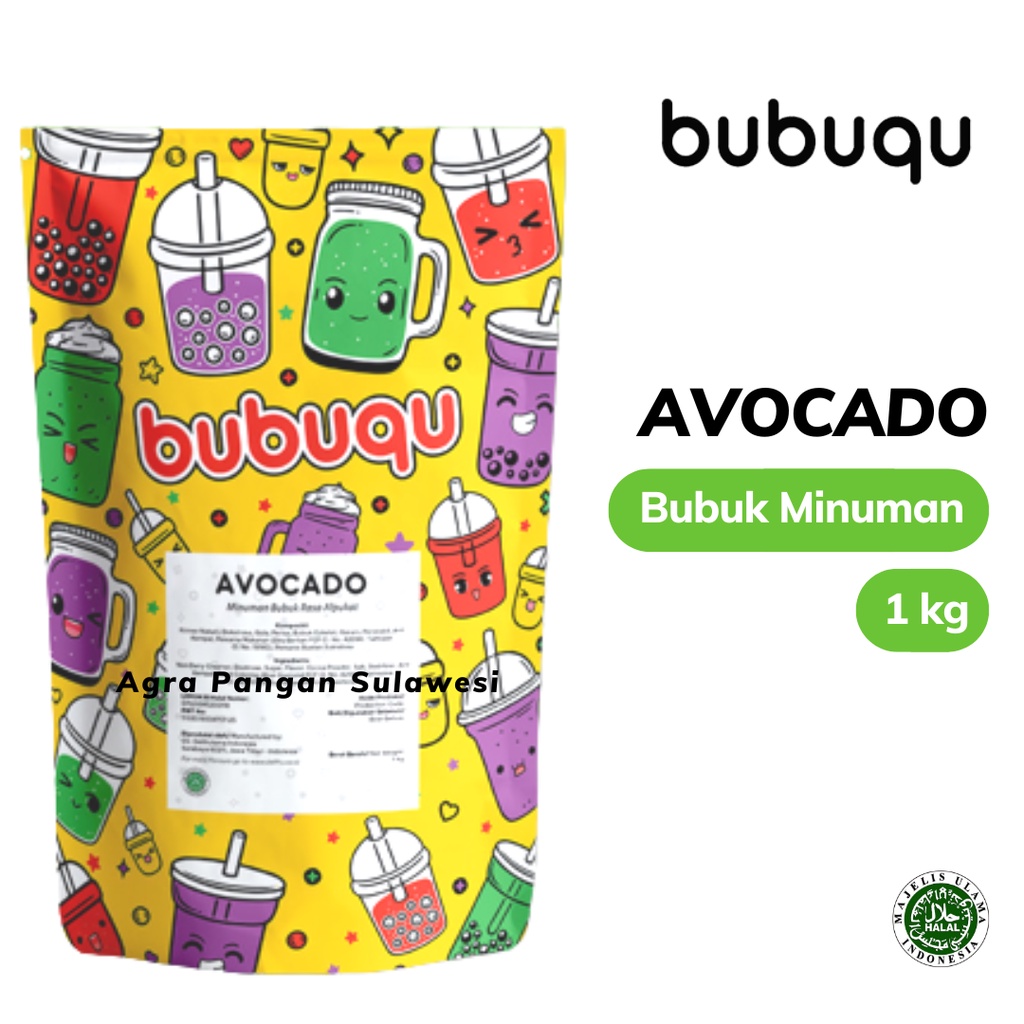 

Bubuk Minuman AVOCADO 1kg Bubuqu Powder Drink Premix Alpukat Flavor