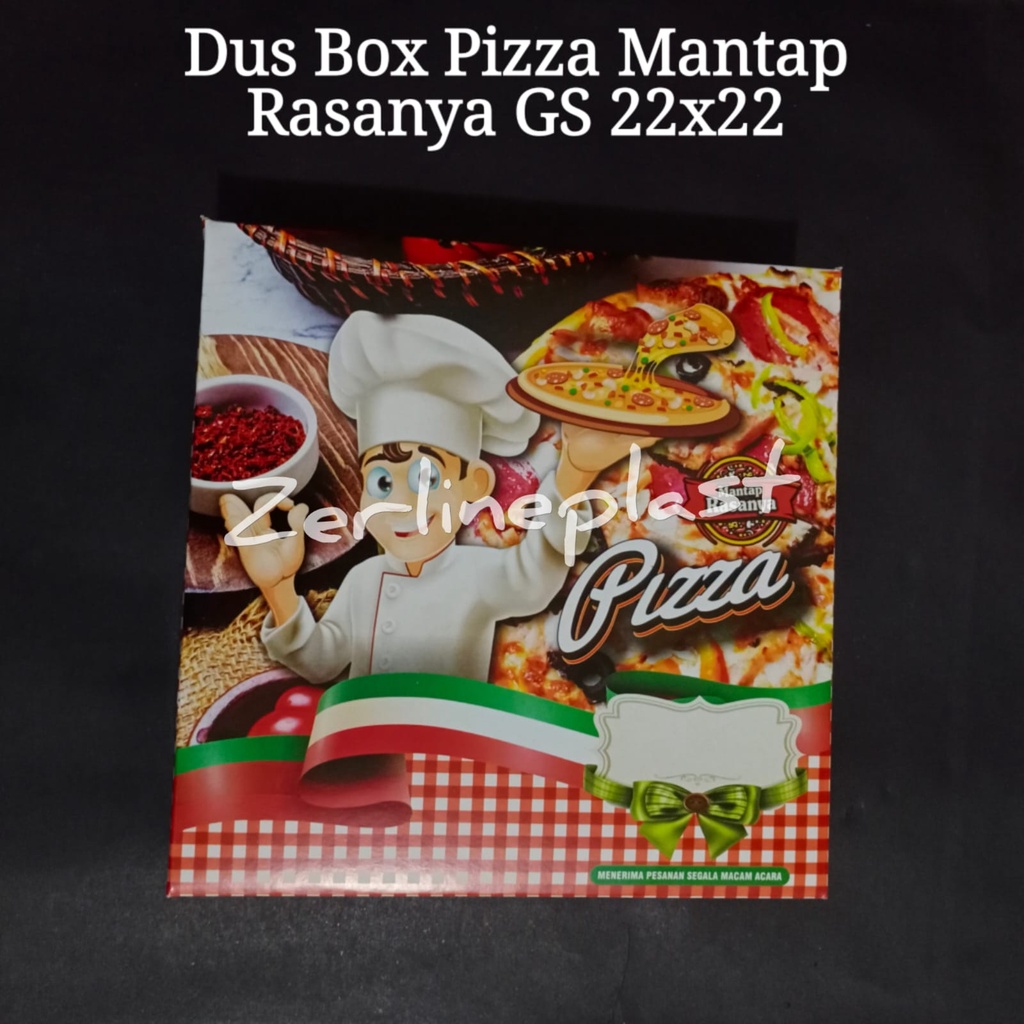 Dus Pizza Mantap Rasanya GS - Dus Kue Serbaguna - Box Pizza @50pcs