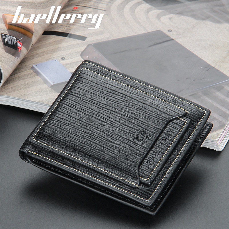 IMPOR BAELLERRY D2361 DOMPET UANG LIPAT TEBAL PRIA WANITA KULIT PU