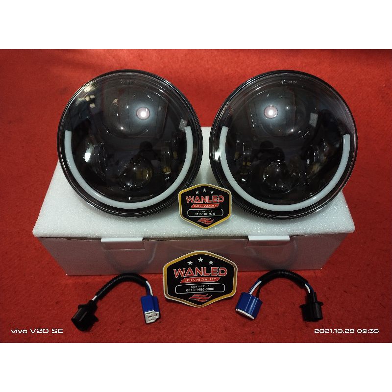 AESLUX lampu utama Premium Aeslux ring smile  80760HB 60Watt 12/24Volt