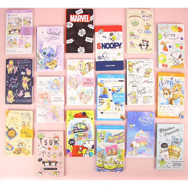 

Buku Memo Notes Disney Sanrio Tsum Stitch Pooh Snoopy Donald Chip Dale