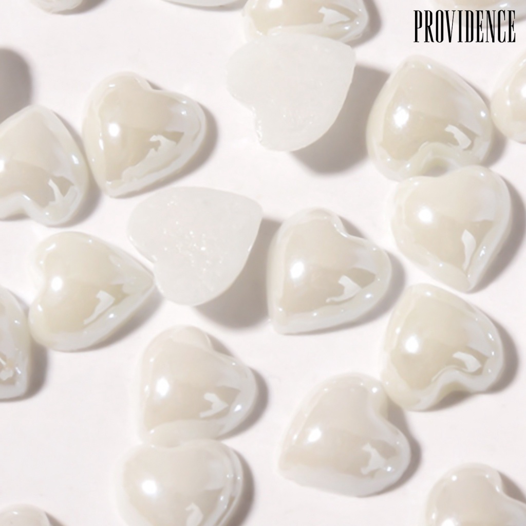 Providence 50Pcs Nail Decor Love Heart Shape Nail Design Ceramic 3D Manicure Sequins for Women