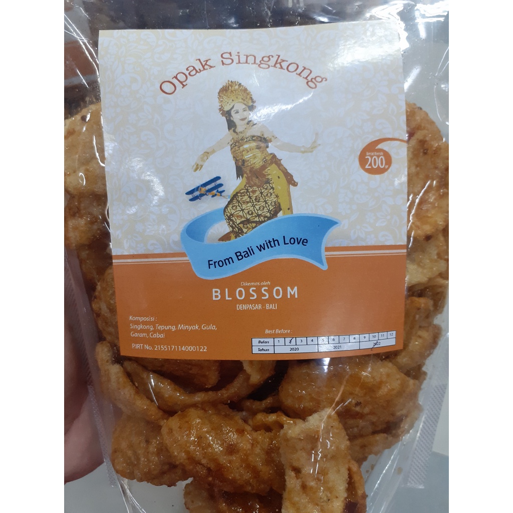 OPAK SINGKONG MANIS PEDAS GURIH “BLOSSOM BALI” OLEH OLEH KHAS BALI 200GR