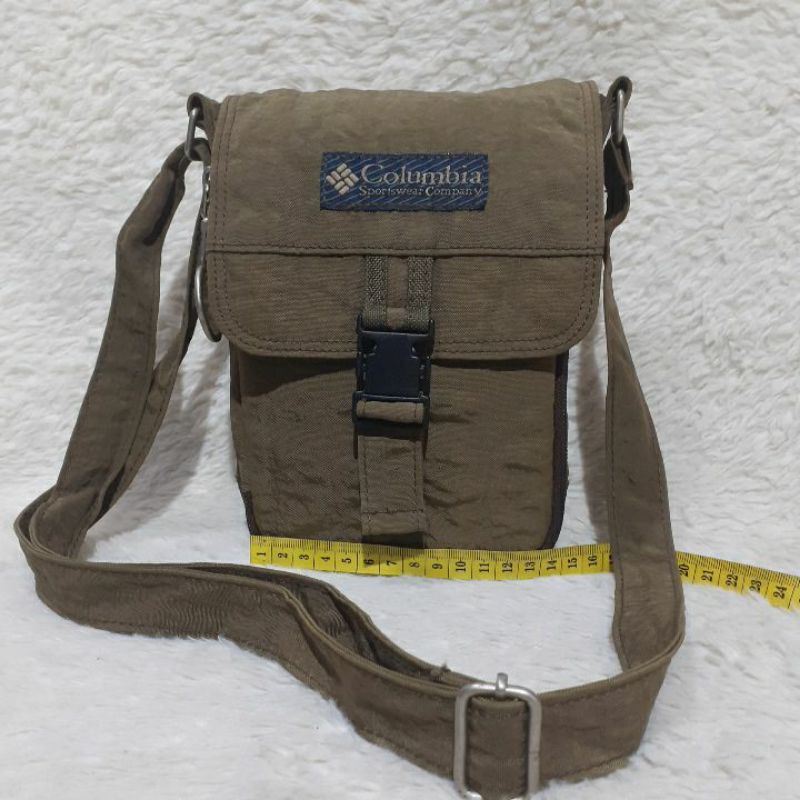 Tas Selempang Second / Preloved / COLUMBIA Sling Bag Cokelat / Bekas