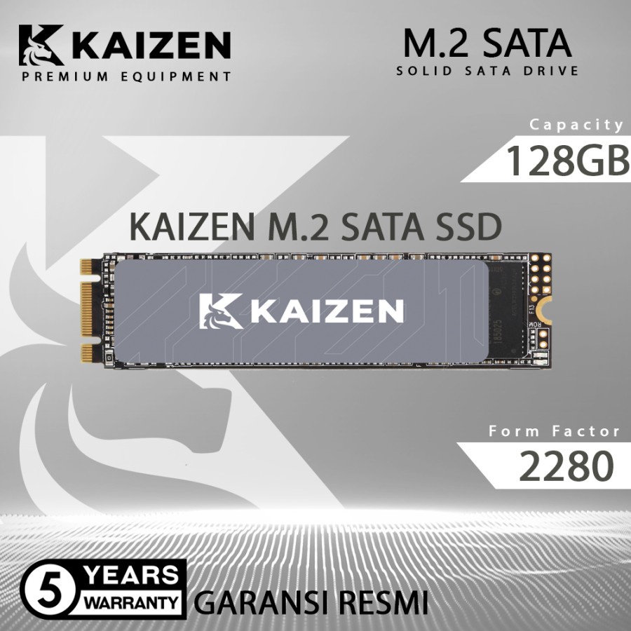 SSD M2 SATA / M.2 SATA / M2SATA 128GB KAIZEN RESMI (GARANSI 5 TAHUN)