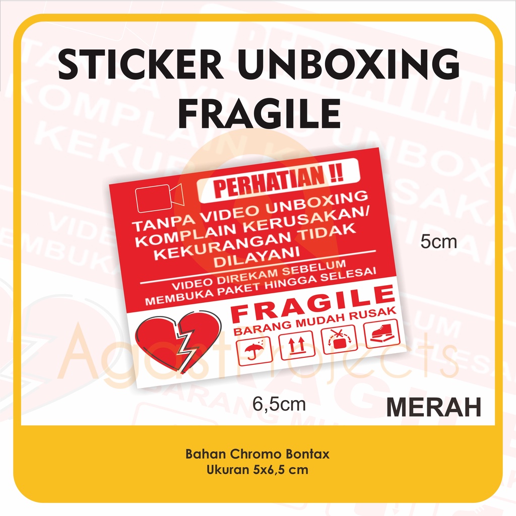 

Stiker Unboxing Fragile Sticker Online Shop