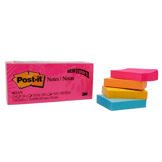 3M Post-It 653-AN Neon Colour