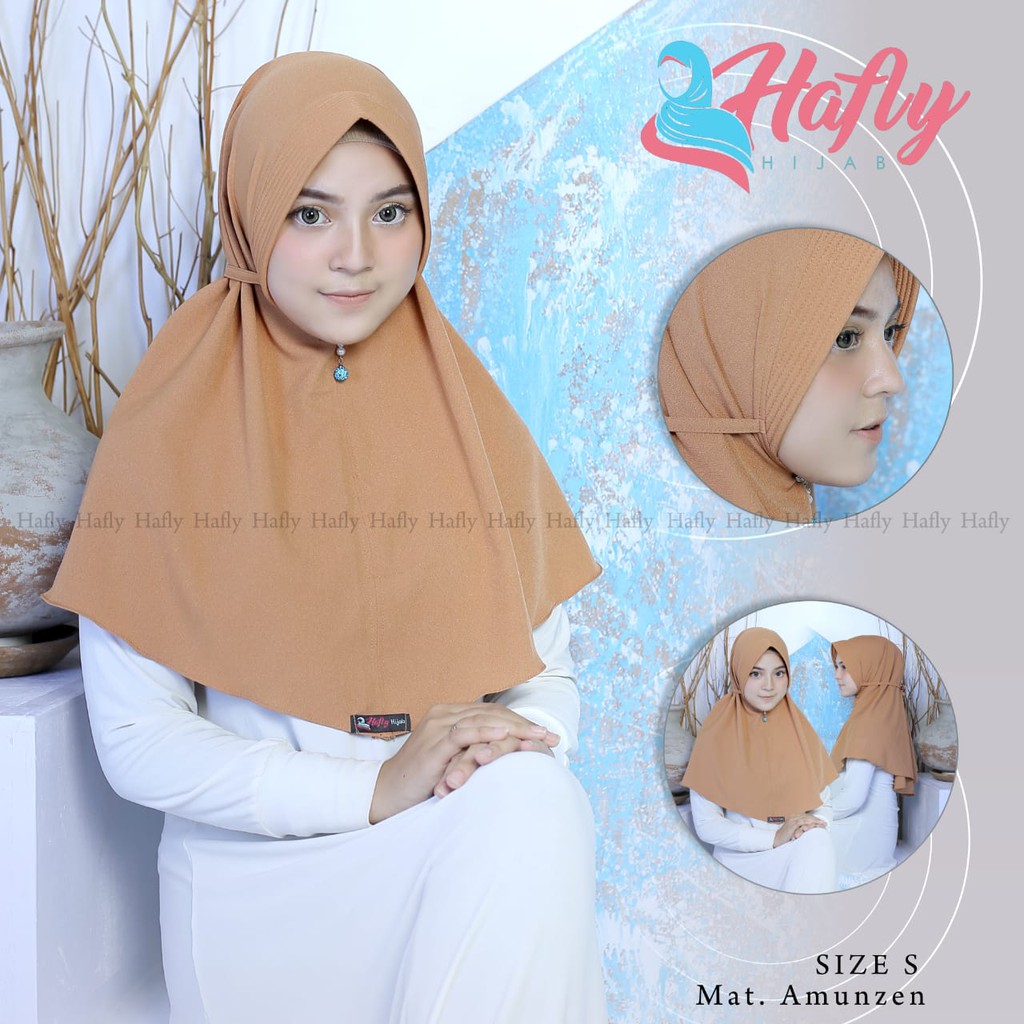 KERUDUNG SIZE S BERGO HAFLY PREMIUM PAKAI PAD