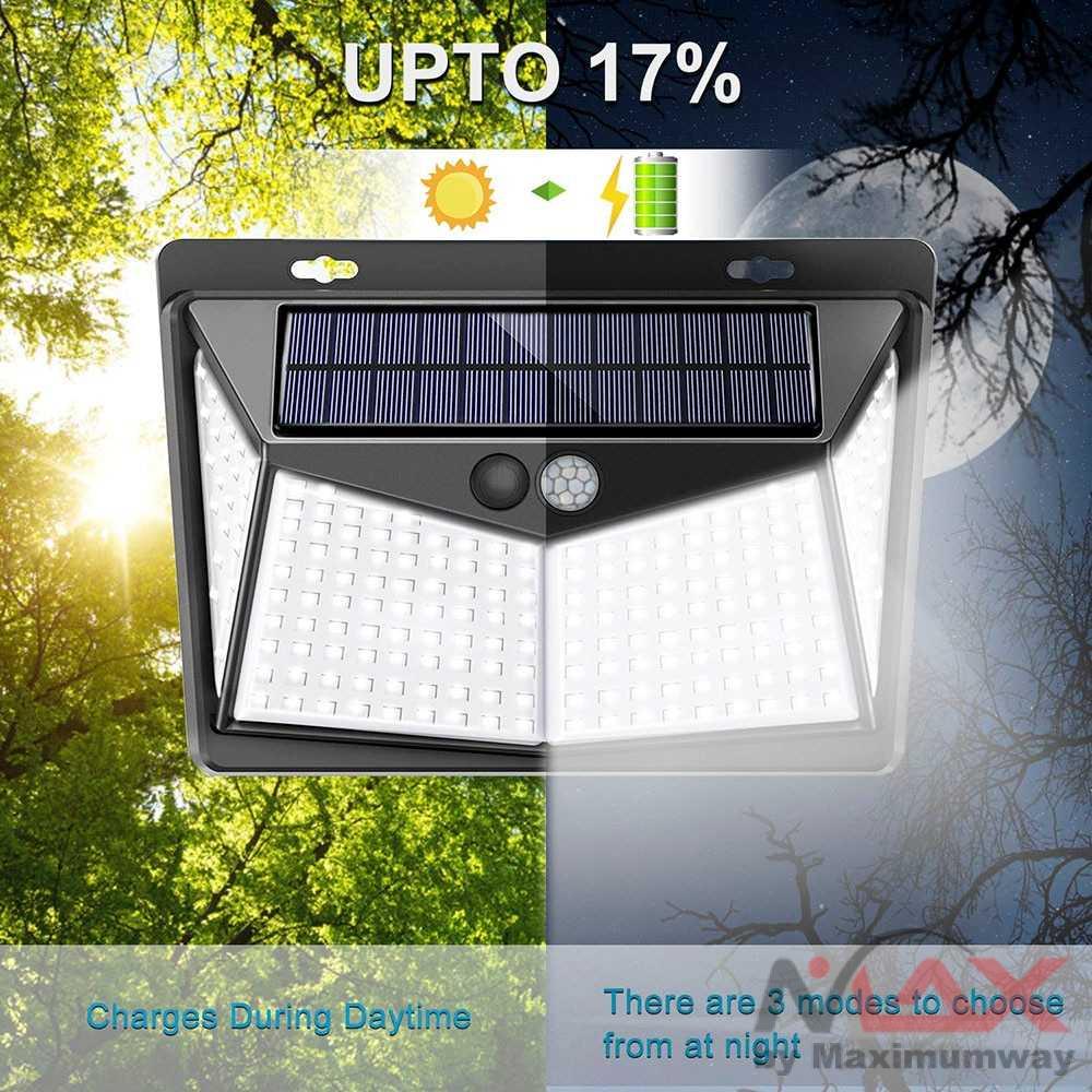 lampu pagar lampu taman lampu anti air lampu outdor outdoor tenaga surya tenaga matahari Lampu Solar Panel Sensor Gerak 208 LED 1 PCS - 1999XYX 208 LED Solar Light Outdoor Solar Lamp Powered Sunlight Waterproof PIR Motion Sensor Street Light For Garden