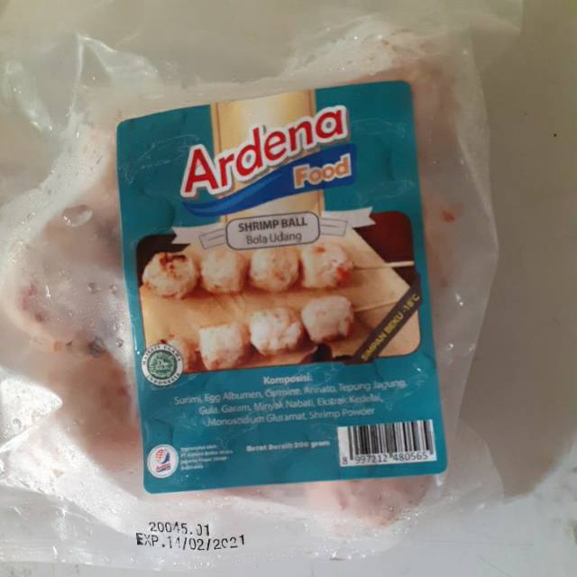 

Ardena Food ShrimpBall(Bola Udang)isi 10 pcs